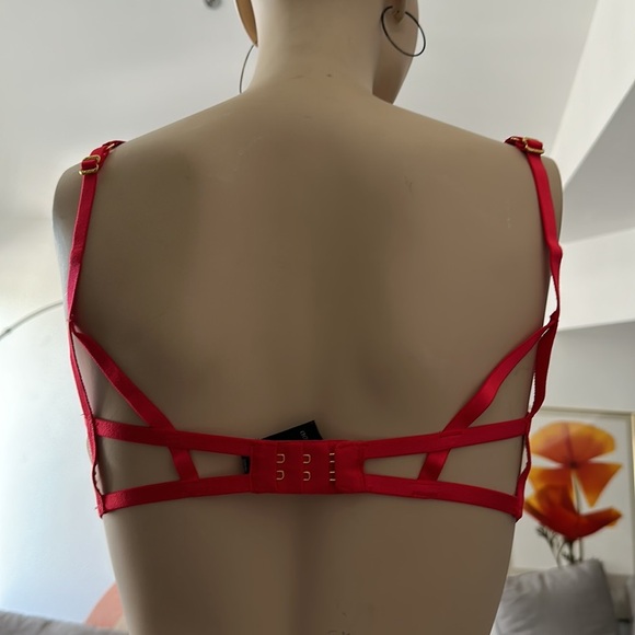 For Love & Lemons Floral Mesh Bra - Picture 4 of 7